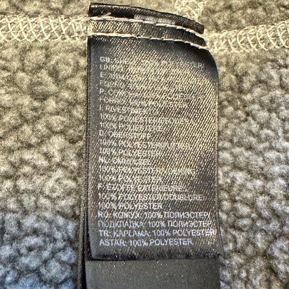 The North Face Gray Fleece Jacket Men’s Size Medium - Picture 7 of 7